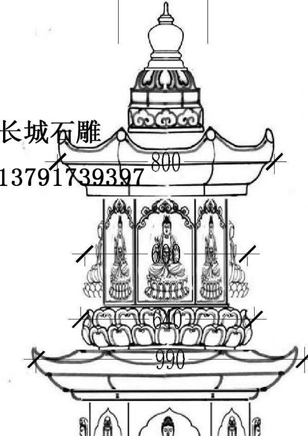 寺廟雕刻石雕經(jīng)幢