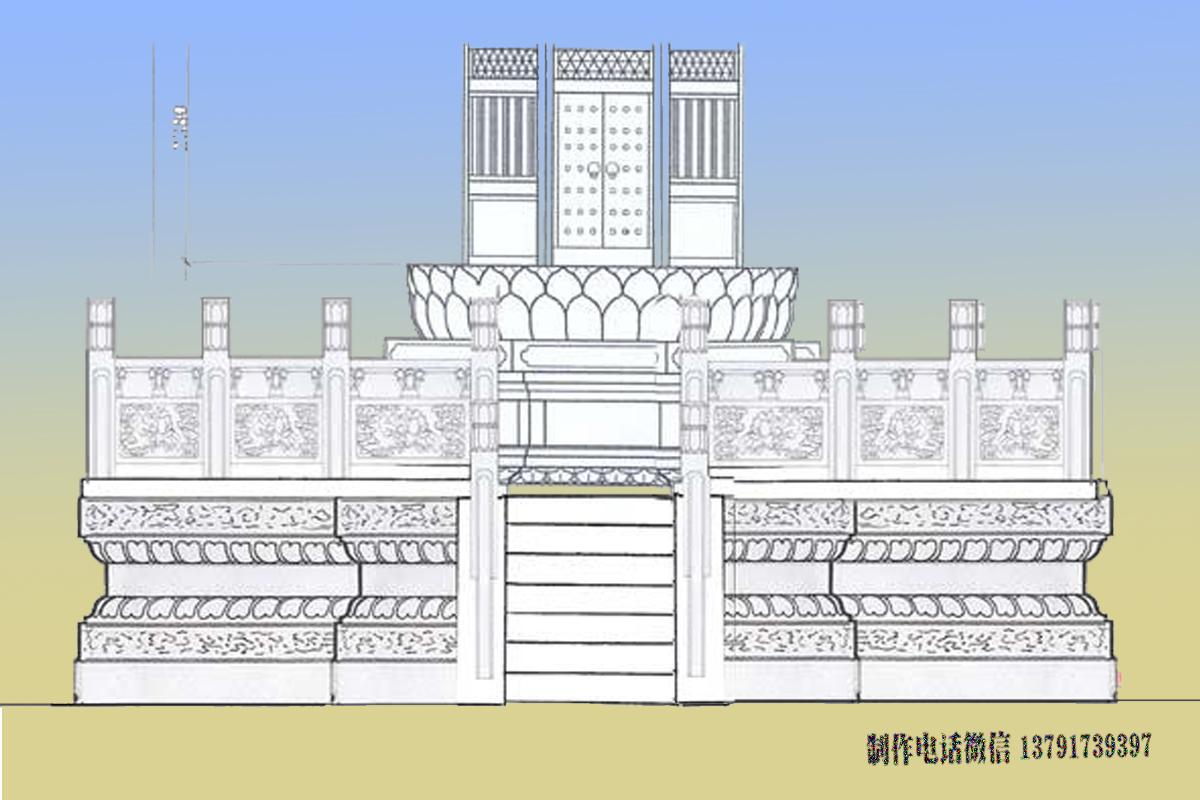 石雕須彌座臺基圖片